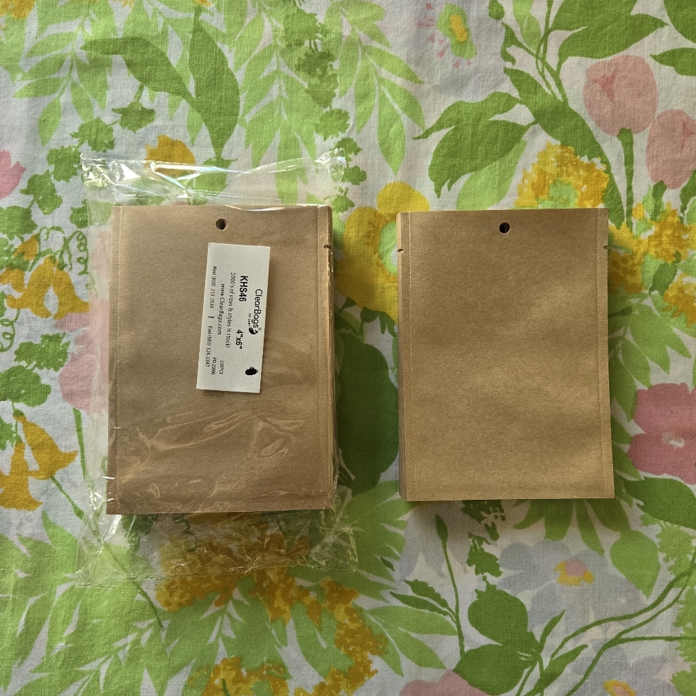 Kraft Paper Heat Seal Bags 137 Count